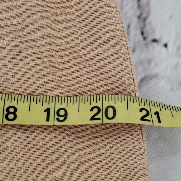 Vtg Linen Lined Trousers Tan 30x31 14 EUC - Picture 6 of 13